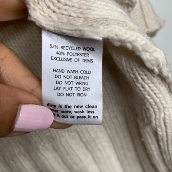 Toad&co Womens Audrey Pullover Sweater Beige Gray Long Sleeve Slit Turtleneck S - Picture 11 of 12